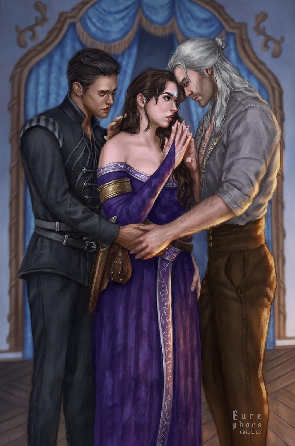 Character illustration for author Emberly Ash
