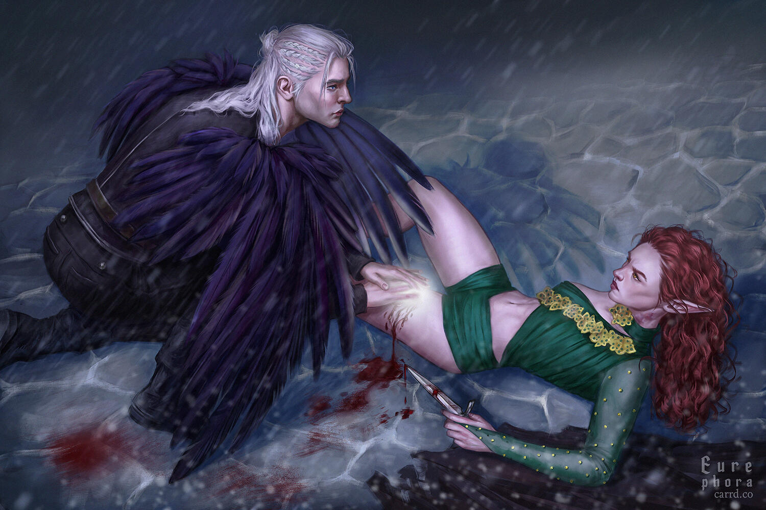 Character illustration for author Hannah Bird